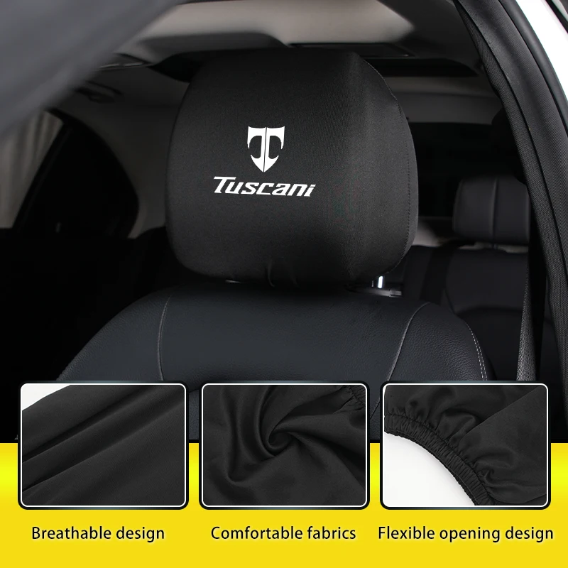 سيارة مسند الرأس بالمقعد غطاء الرقبة وسادة حامي اكسسوارات لشركة هيونداي توسكاني كوبيه تيبورون I30 I20 IX35 I40 توكسون جيتز Ve