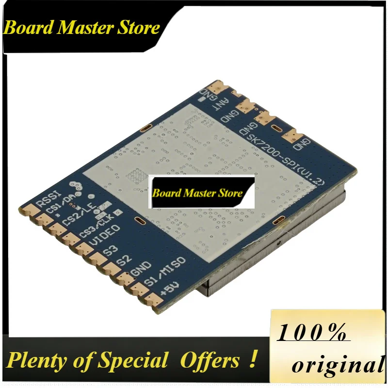 BoMaS1PCS SK7200-SPI FPV Video Transmission Receiver Module Support 6.1G-8.2G SPI Mode With CVBS Output For Drone Aerial Photogr