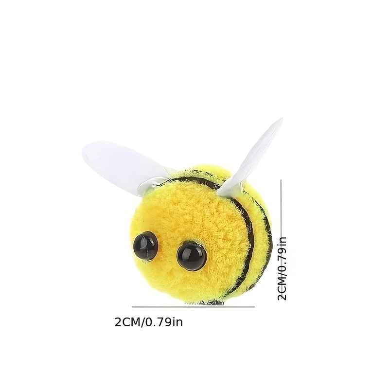 10PCS Cute Cat Toys - Realistic Bee Design, Anti Bite and Scratch, No Power, Suitable for Kittens and Cats to Relieve Stress
