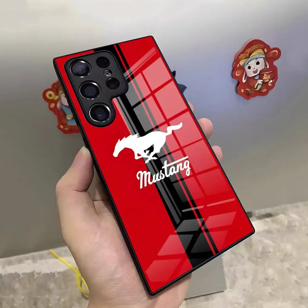 M-Mustanges Logo Phone Case For S25 Ultra Samsung S26 S24 Fe S22 S23 21 A17 A57 A37 A54 A34 A53 A16 Glass Cover