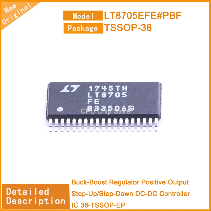 

5Pcs/Lot New Original LT8705EFE#PBF LT8705EFE Regulator Positive Output Step-Up/Step-Down DC-DC Controller IC 38-TSSOP-EP