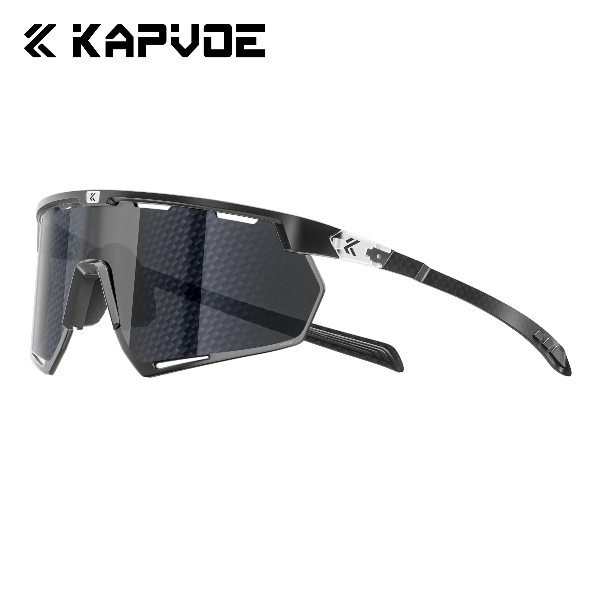 

Kapvoe Real Carbon Fiber Sunglasses for Men Lightweight Photochromic Cycling Glasses UV400 MTB Bike Bicycle Sports Eyewear