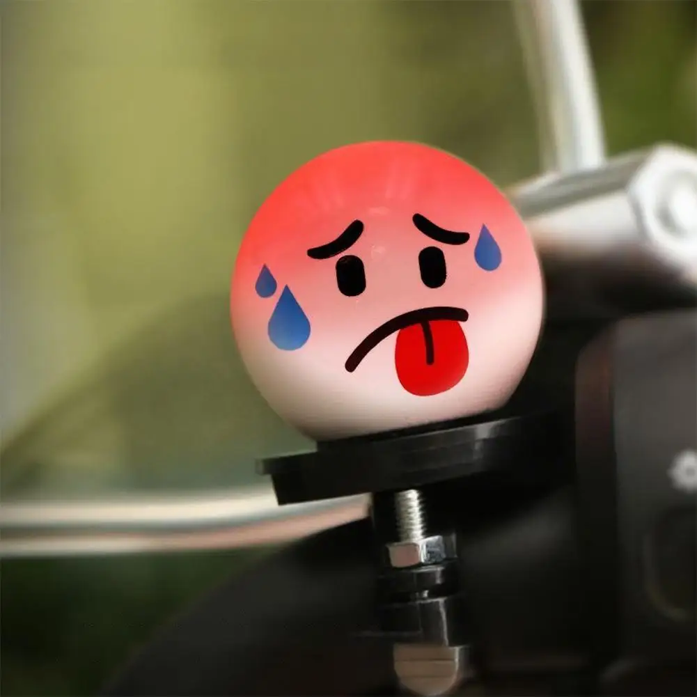 البيض الإبداعي دراجة نارية دراجة سيارة الحلي ، التعبيرات لطيف ، سيارة الأشعة فوق البنفسجية تغيير شخصية الديكور وجوه ، هدية يبتسم V7J1 #4