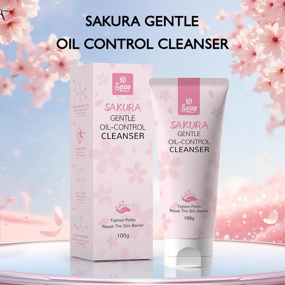 

Soug Sakura Amino Acids Очищающее средство для лица Мягкое увлажняющее средство для контроля жирности Очищающее средство для лица Пенка для умывания лица Очищающее средство для лица Уход за кожей