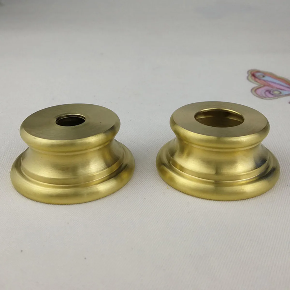 10.5mm/17mm Hole I-shaped Cover Joint, I-shaped T-shaped Thick Gasket, Nut Connector, Lighting Fixture, Pure Brass