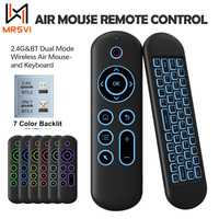 Air Mouse Replacement Remote Control M5 2.4G Bluetooth With  7 Color Backlit Wireless Keyboard for Android TV Box Android