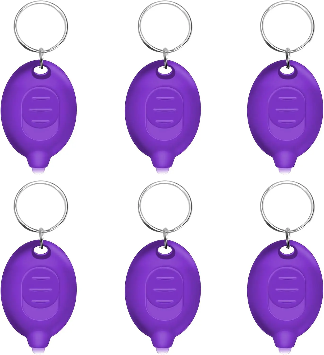 

Mini UV LED Keychain Flashlight 6-Pack, 395nm Black Light for Pet Stain Detector, Scorpion Finder, Portable Tiny Flashlight