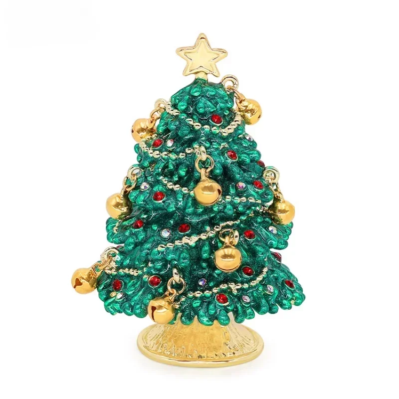 Jewelry Box High-end Bells Christmas Tree Jewelry Box Earrings Ring Storage Ornament Birthday Gift