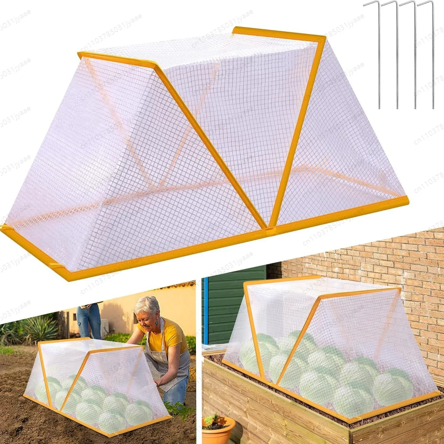 Transparent Plant Winter Protection Cover, Foldable Frost Blanket Tent for Outdoor Potted Garden Flower Tree