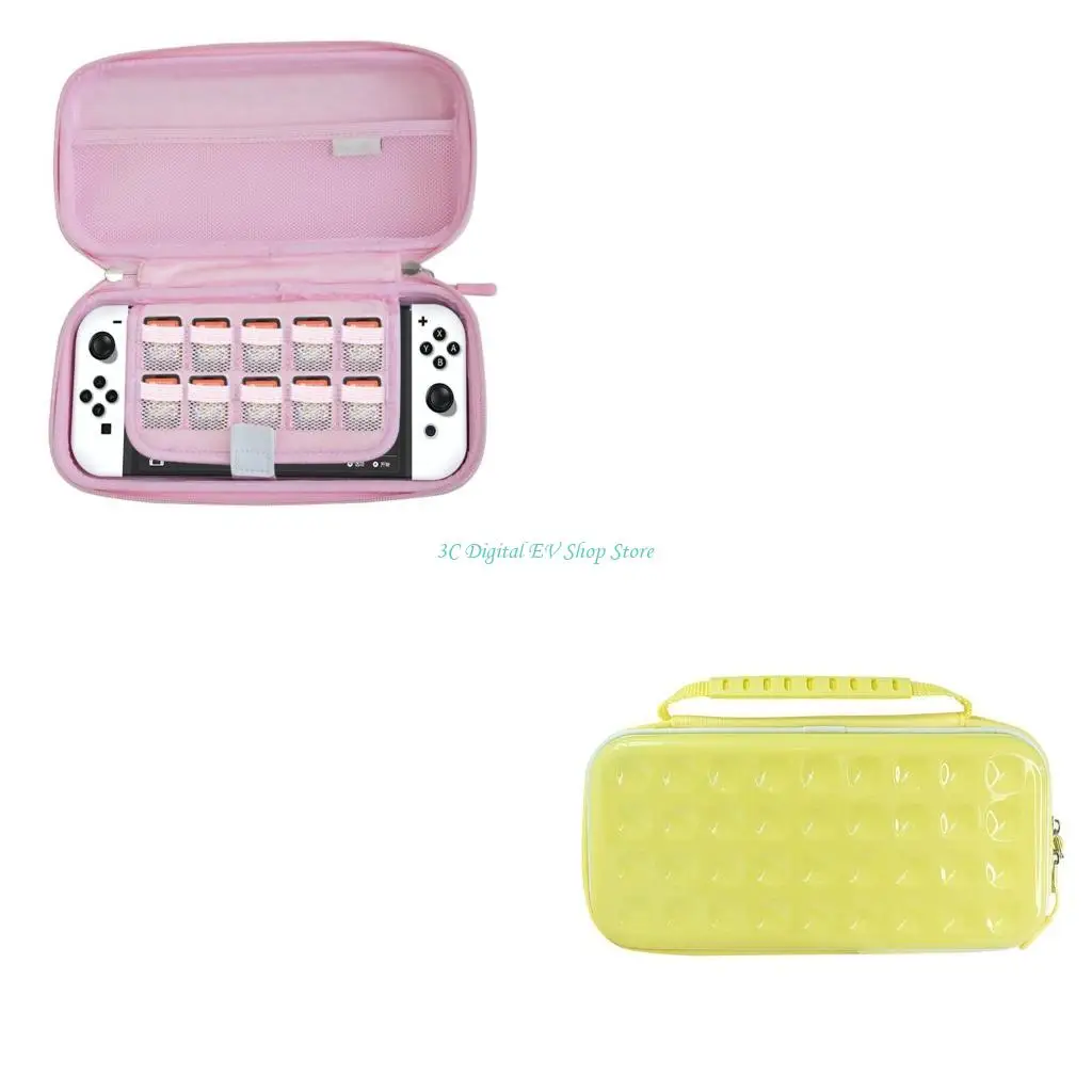 

E74D Carry Case for Switch OLED Protective Soft Portable Travel Carry Case Shells for Game Console