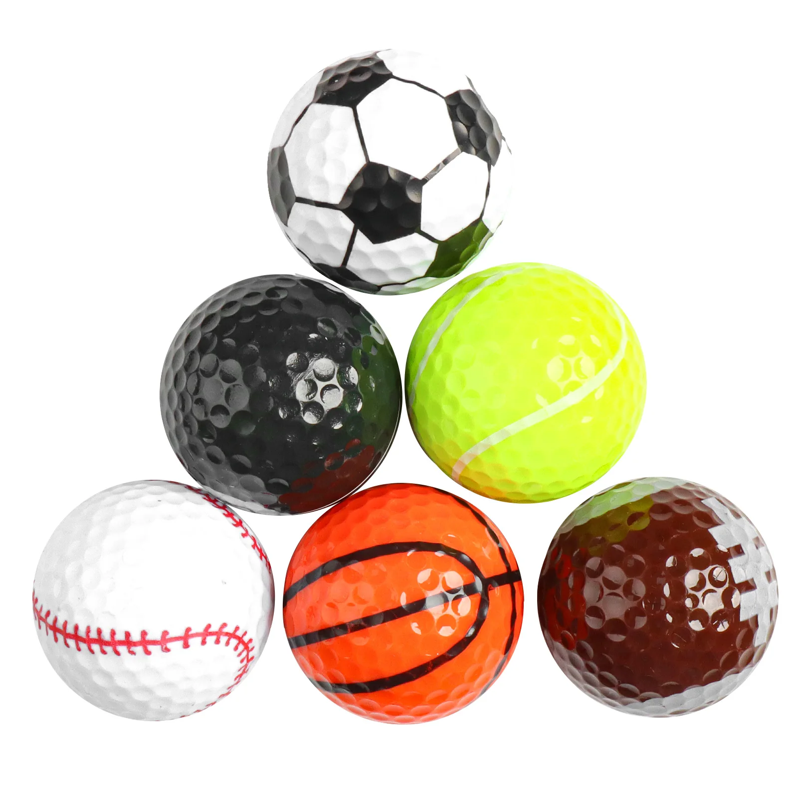 6 Pack Funny Happy Gilmore Golf Balls Gift Set, Hilarious Novelty Golf Ball Set , Fun Golf Accessories