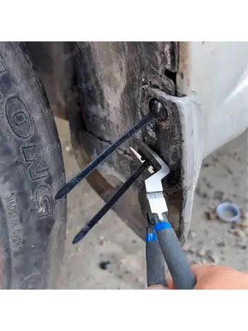 Cable tie buckle fixed through the core nail cable tie buckle mudguard fender inner lining trunk buckle