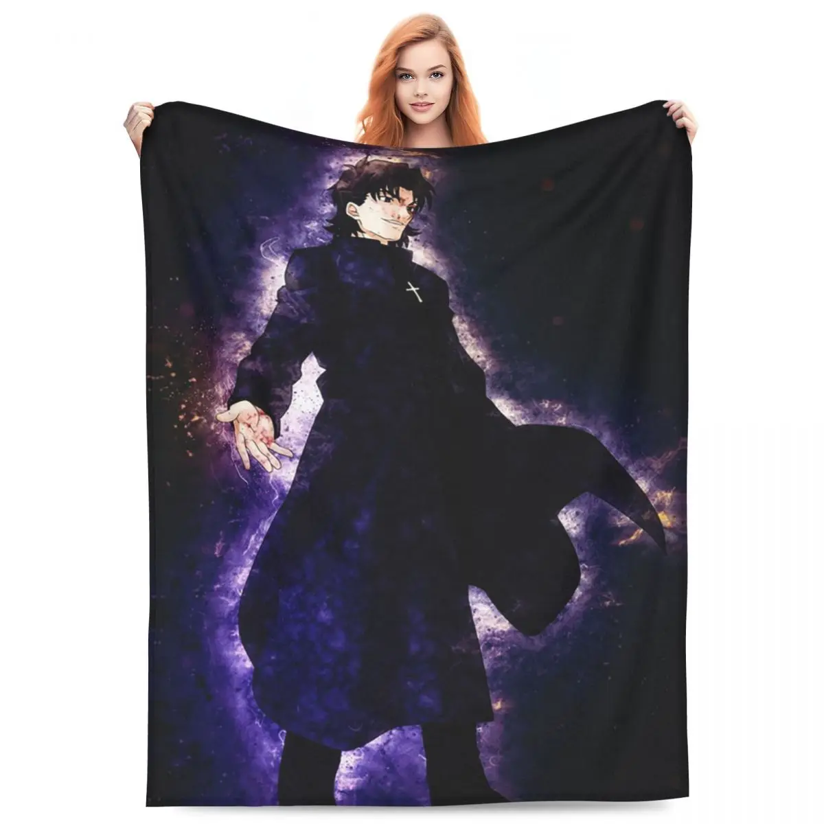 Kirei Kotomine Fate Stay Night Anime Blankets Flannel Sofa Throw Blanket Breathable for Couch Bedding Throws Bedspread Quilt