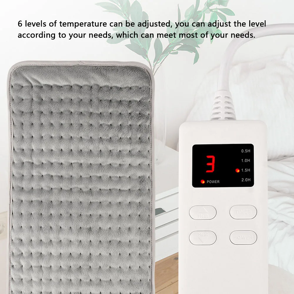 

6 Levels Heated Pads Intelligent Temperature Control Winter Electric Heating Blanket Outdoor Adjustable Timing Warmer Blanket