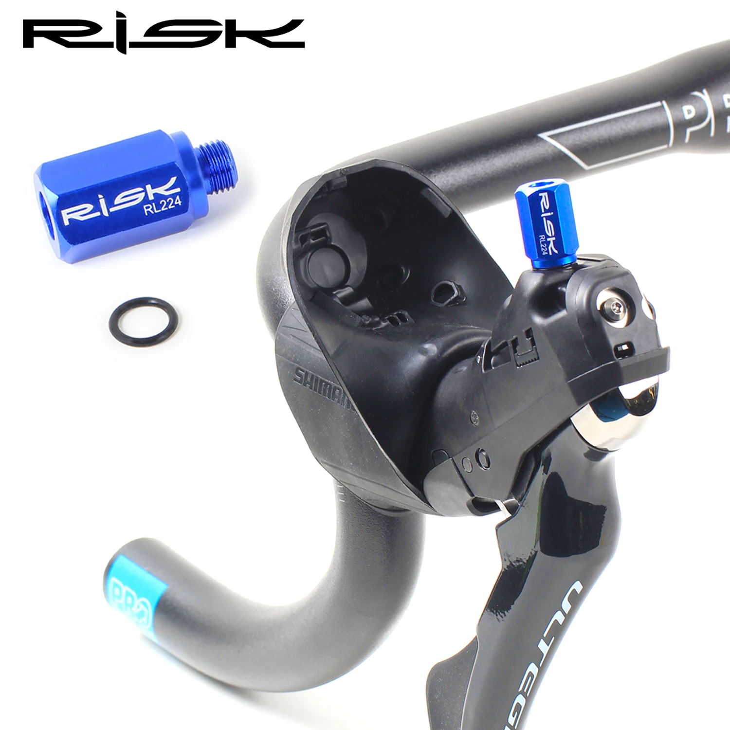 RISK MTB Convert To Road Hydraulic Disc Brake Bicycle Bike Bleed Funnel Adapter and O Ring Converter RL224