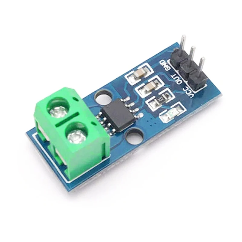 ACS712 current sensor module current detection module 5A20A30A green terminal straight pin