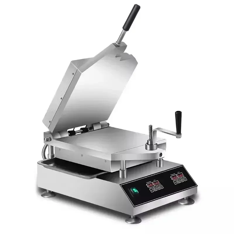 Thermal Oil Pressing Machine Seafood Crepes Pizza Maker Squid Non-stick Thin Cake Pressing Machine Fossil Cake Machine