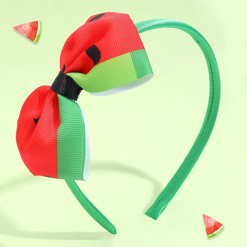 Oaoleer Fashion Fruits Headband Cute Girls Watermelon Ice Cream Hairbands Hair Hoop Princess Hair Band Headwear Hair Accessories