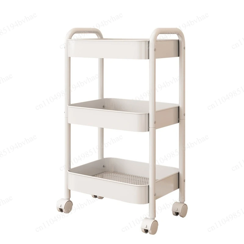 Multi-layer storage rack, household floor-to-ceiling mobile snacks, kitchen, living room, bathroom, toilet, storage rack