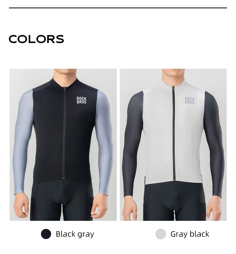 ROCKBROS Color Blocked Radtrikot Mann Sommer MTB Straße Atmungsaktiv Komfort Radfahren Maillot 3D Cut Racing Fahrradshirt – Detail 7