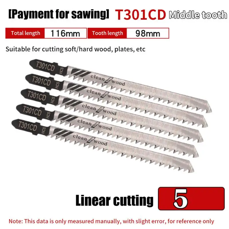 Woodworking Curve Saw Blade Universal Thick Teeth Power Tool Saw Cutting Metal Fine Teeth Accessories Tools Wood Assorted Saw