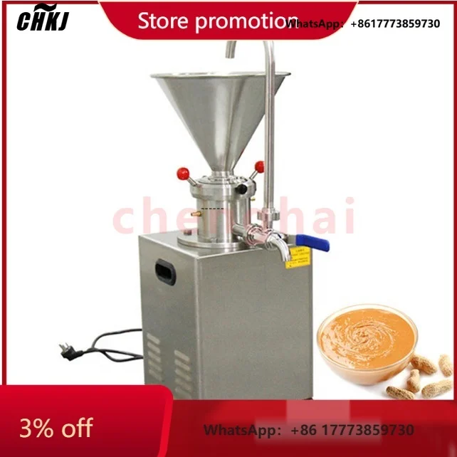 

CHKJ-2025NEWCompetitive Price Stainless Steel Shaft Grinding Tahini Colloid Mill Milk Peanut Butter Making Machine