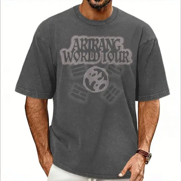 Pop Band 2026 Tour Concert T-shirts Women Men Short Sleeve 100% Cotton Washed Tshirts for Fan Gifts view 2