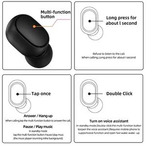 Xiaomi-Redmi Airdots 2 Wireless Bluetooth-Headset mit Mikrofon, Kopfhörern, Kopfhörern, neu 12 Hauptverkäufe Xiaomi alt - №2