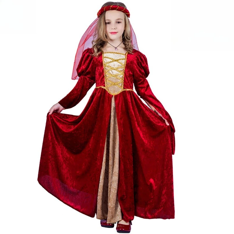 

French Medieval Vintage Princess Dress Halloween Renaissance Cosplay Cosplay Stage Performance Costumes