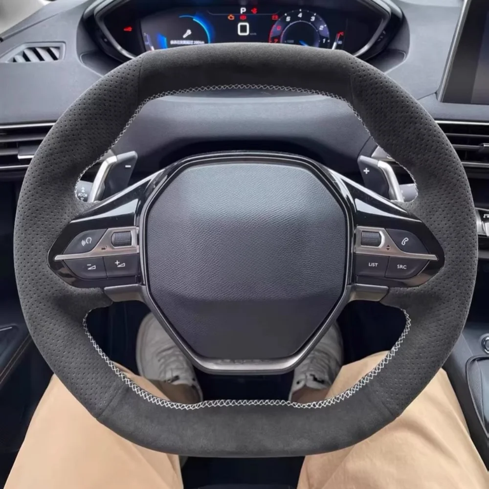 

Чехол-обмотка на руль из мягкой замши для самостоятельной установки, для Peugeot 508, 208, 3008, 4008, 5008, 2016-2020, E-208