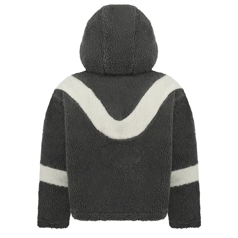 أزياء العلامة التجارية المرأة الدافئة لامب الصوف سترة سستة معطف النمط الأوروبي الأمريكي الخريف الشتاء وصول جديد ملابس خارجية غير رسمية