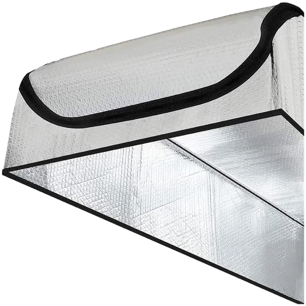 Aluminum Attic Stair Insulation Cover with Bubble Layer Thermal Barrier 138x64x28cm Air Seal and Heat Retention
