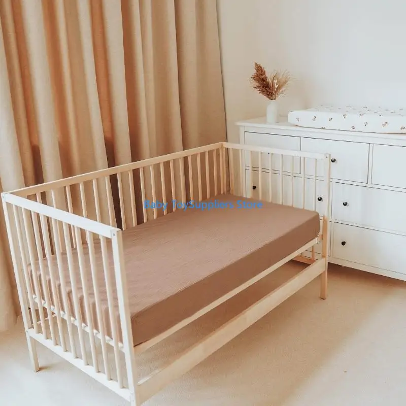 R1WF Set of 2pc Breathable Baby Bassinet Sheets Removable Cradles Bed Sheet Sleeve