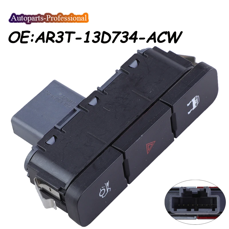 

Автомобильный аксессуар, комбинированный переключатель, противоскользящая задняя крышка с двойной вспышкой AR3T13D734ACW для Ford Mustang