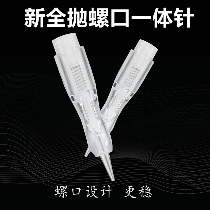 

20PCS Tattoo Machine BTBSpiral Integrated Needle Complete Polishing Tool Accessories Three threads