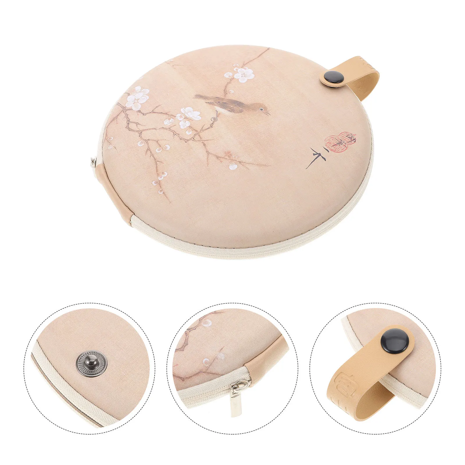 

Tea Cake Bag Organizer Portable Design Cloth Material Sturdy Storage Pouch Multifunctional Organizer Elegant Box Longlasting