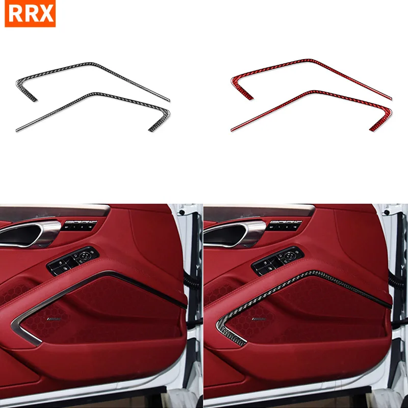 

For Porsche 718 982 Cayman Boxster T S GTS GT4 Spyder RS 2016-2022 Car Doors Trim Strip Carbon Fiber Sticker Styling Accessories