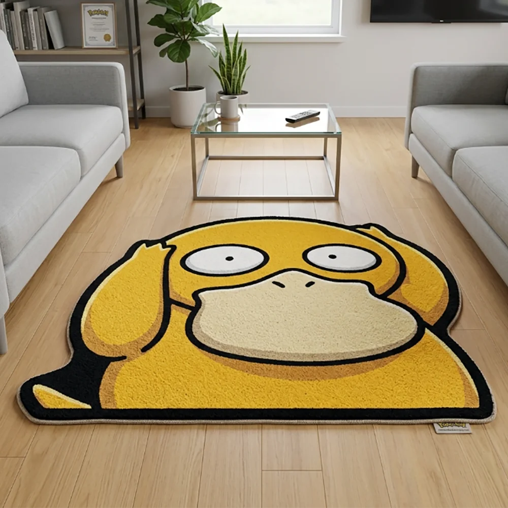 Accessories For Your Gaming Room - Grappig verwarde Psyduck Pokemon Anime-tapijt onregelmatig
