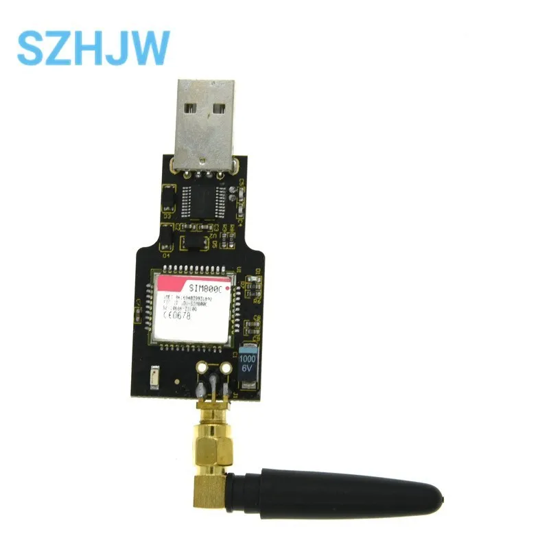 USB Zu GSM Modul Quad-band GSM GPRS SIM800 SIM800C Modul Für Drahtlose Bluetooth SMS Messaging Mit Antenne