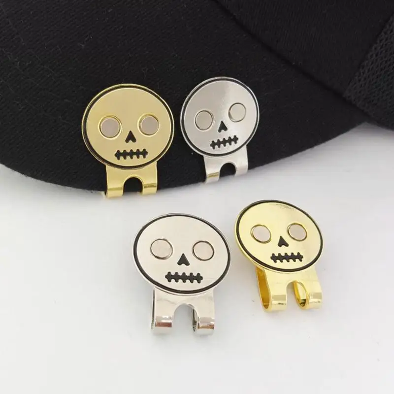 Ball Marker Magnetic Golf Ball Marker Golf Ball Mark Skull Design Magnetic Hat Clip Not Easy To Loose Fits In Pocket Or Belt