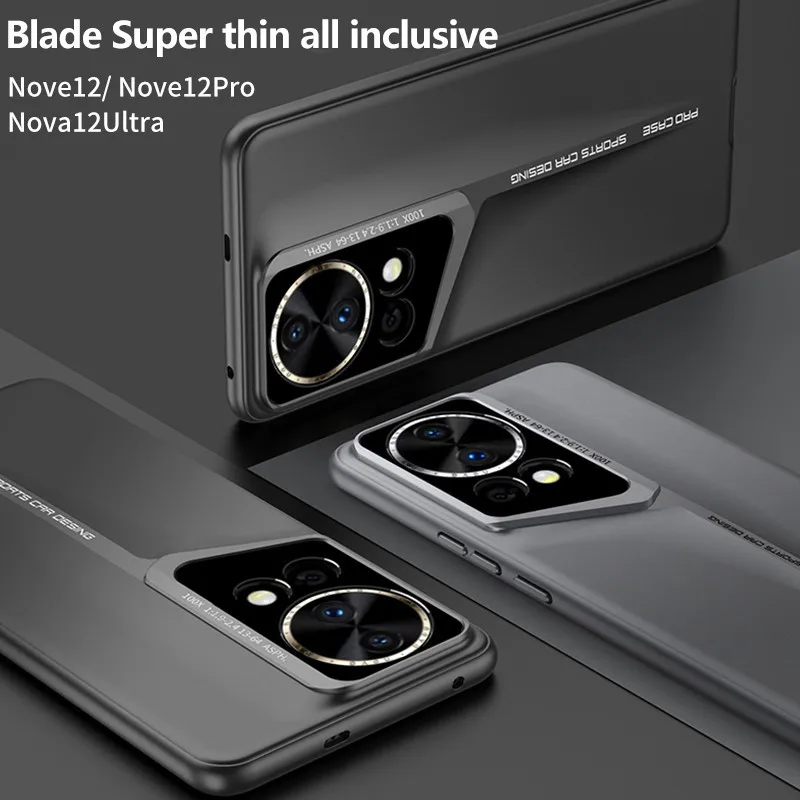 Frosted Matte Hard PC Case For Huawei Nova 12 12Pro 12 Ultra Porsche Design Camera Full Protector Cover