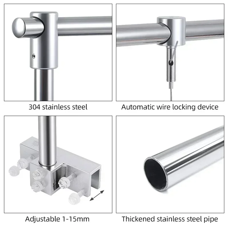 Aquarium Stands Gantry Stainless Steel Lamps Stand Adjustable Fish Tank Hanger 45/60/90/120/150cm Aquarium Fixed Light Bracket