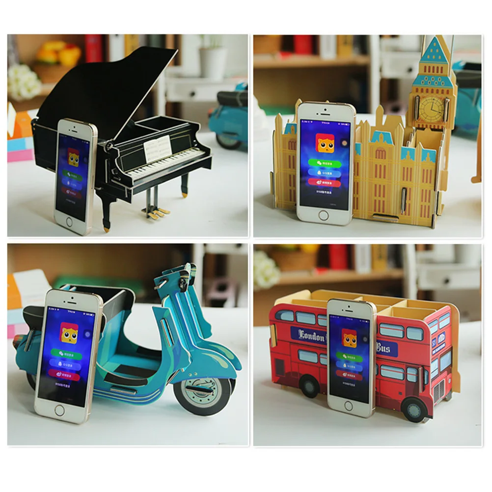 

Decorative Motorbike Design Penholder Creative DIY Storage Box Desktop Pen Container Organizer Paper Stationary Supplies Size