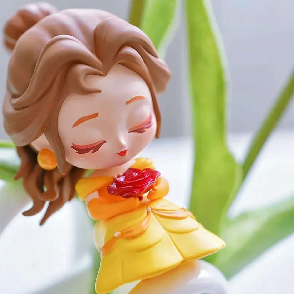 Disney Princess Becoming A Better Self Series Blind Box Cinderella Snow White Bell Anime Figure Mystery Box Model Kids Toy Gifts