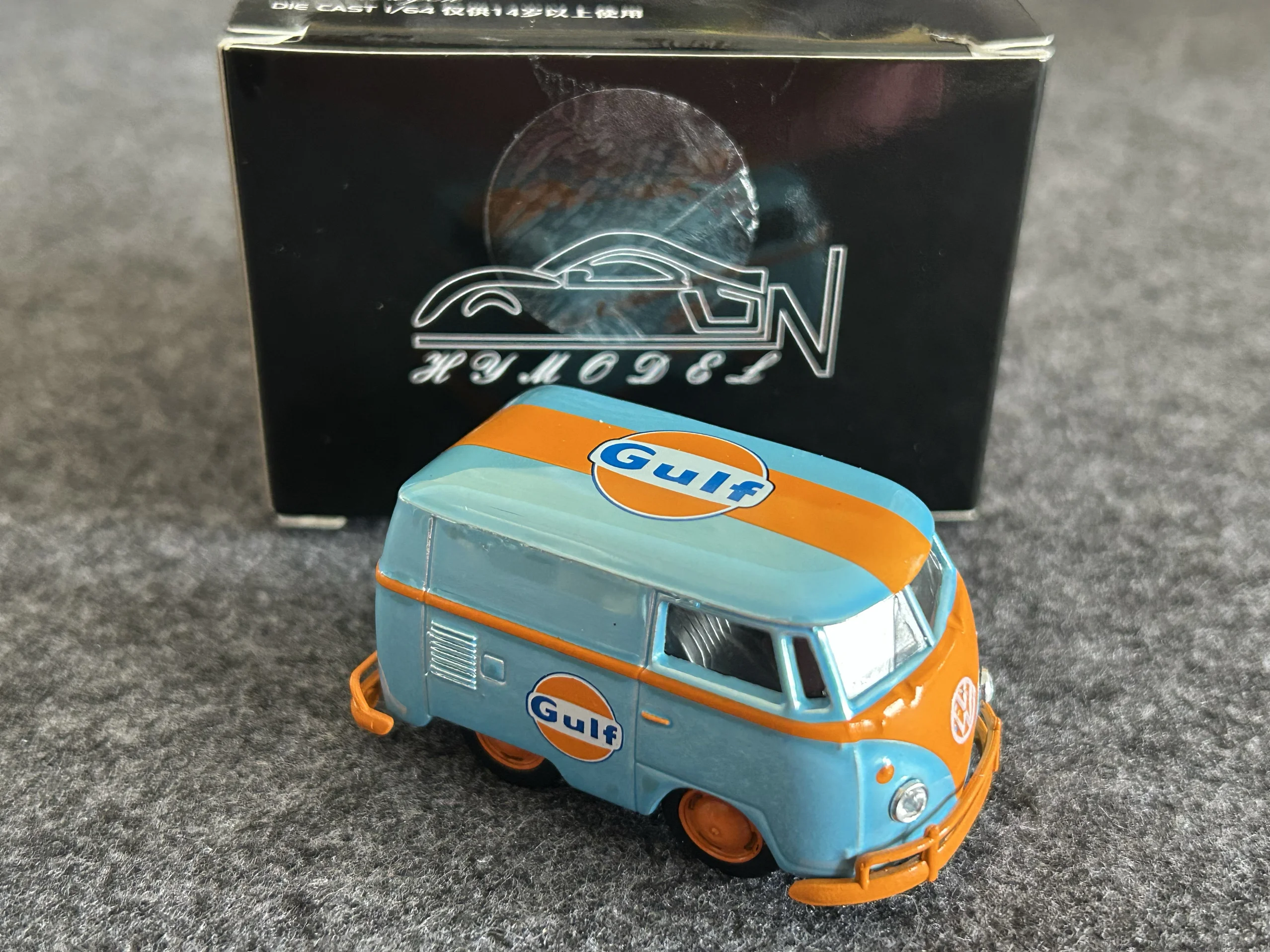 Diecast 1:64 Maßstab VW T1 Van Short Axis Concept Modifiziertes Automodell Sammlerspielzeug Geschenk Souvenir Display Ornament