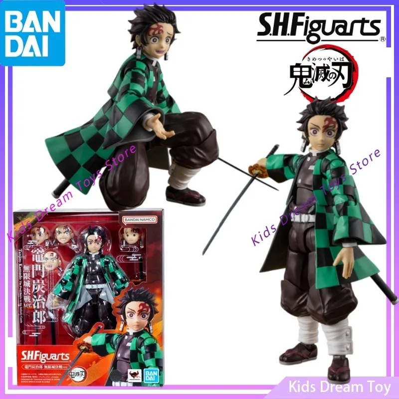 

Bandai Stock Original S.H.Figuarts Demon Slayer Anime Tanjiro Kamado(The Final Battle in The Infinity Castle)Action Figures Toys