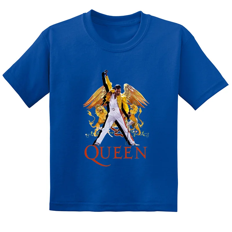 Freddie Mercury The Queen Rock Band Fashion Kids T-shirt Baby Boys Girls Clothes Summer Children Cotton Short Sleeve T shirt