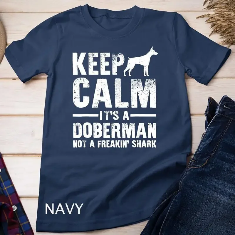 Funny Doberman Art Men Women Doberman Pinscher Dog Walker Unisex T shirt