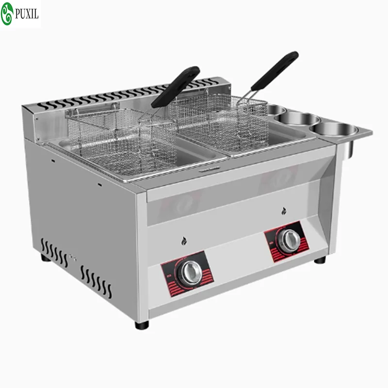 10L gas fryer, French fries, chicken fryer, food for household and commercial use