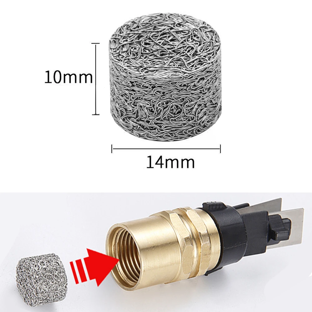 Brass 0.9/1/1.1/1.2/1.3/1.4mm Thread Snow Foam Orifice Nozzle Tips+Foam Maker For Snow Foam Lance Stainless Steel Lances Nozzle